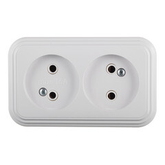 Розетка Svet накладная белая (0215-00371) - фото 1