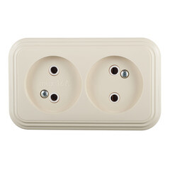 Розетка Svet накладная бежевая (0215-00391) - фото 1