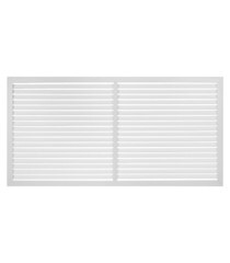 Решетка вентиляционная ПВХ Era ПР 600х1200 мм белая - фото 1