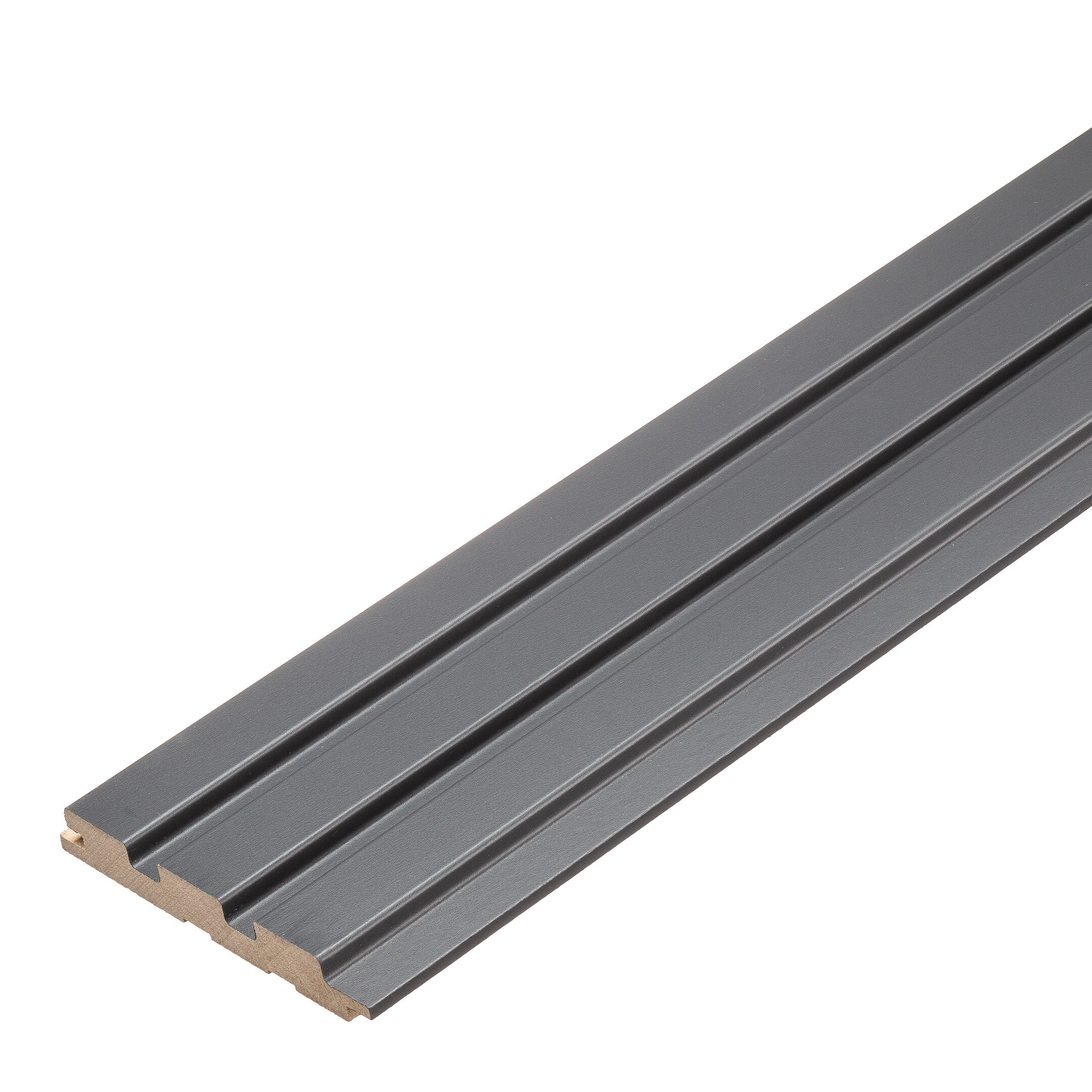 

Реечная панель МДФ black lead 2700х119х16 мм Stella 0,32 кв.м