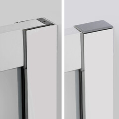 Душевой уголок WasserKraft Lippe хром 120х90х190 см прямоугольник стекло прозрачное 6 мм (45S07) - фото 6