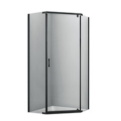 Душевой уголок WasserKraft Wiese черный 90х90х200 см квадрат стекло прозрачное 6 мм (84P11) - фото 1