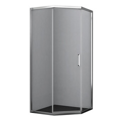Душевой уголок WasserKraft Naab хром 90х90х200 см квадрат стекло прозрачное 8 мм (86S11) - фото 1
