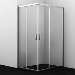 Душевой уголок WasserKraft Lippe хром 120х90х190 см прямоугольник стекло прозрачное 6 мм (45S07) - фото 3