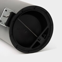 Ведро для мусора Stölz с крышкой 12 л нержавеющая сталь черный с педалью - фото 5