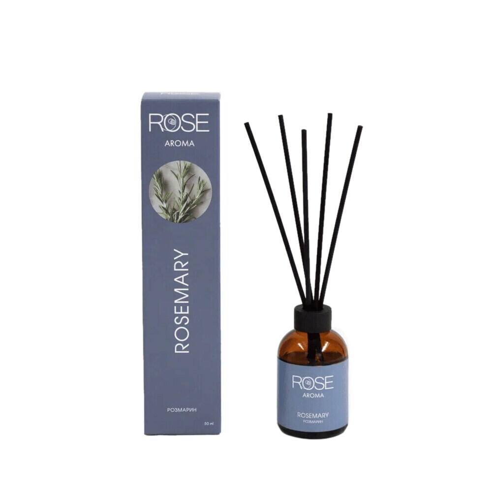 

Аромадиффузор с палочками Rose Rosemary 50 мл, Коричневый