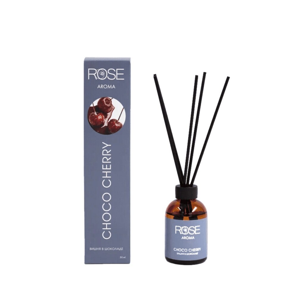 

Аромадиффузор с палочками Rose Choco Cherry 50 мл, Коричневый