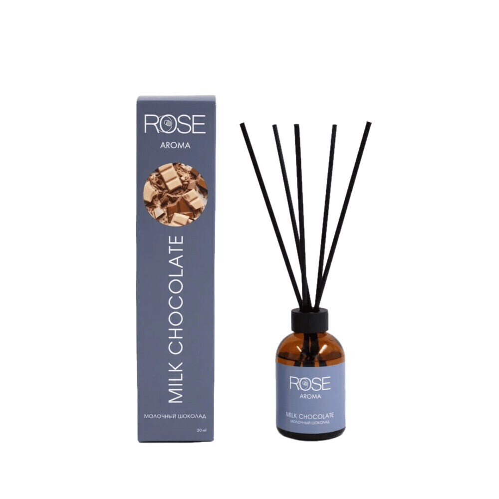 

Аромадиффузор с палочками Rose Milk Chocolate 50 мл, Коричневый