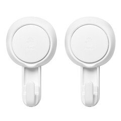 Изображение товара Крючок для ванной Master House Нодрил одинарный на присоске пластик белый (2 шт.) (75959)