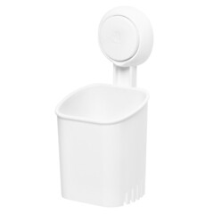 Стакан для ванной Master House Нодрил с держателем пластик белый (75966) - фото 3