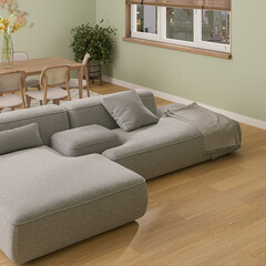 Плитка кварцвиниловая Alta Step Excelente дуб шампань замковая 2,6309 кв.м 5,3 мм с микрофаской с подложкой IXPE - фото 7