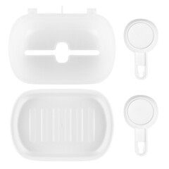 Держатель для туалетной бумаги Master House Нодрил с полкой пластик белый (75969) - фото 4