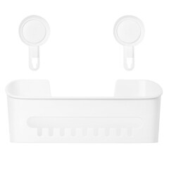 Полка для ванной Master House Нодрил 210х142х300 мм пластик белая (75963) - фото 4