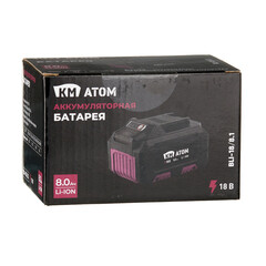 Аккумулятор КМ АТОМ 18 В 8Ач Li-Ion (BLI-18/8.1) - фото 7