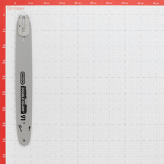 Шина КМ АТОМ 14" шаг 3/8" паз 1,3 мм 52 звена (OREGON-14.1) - фото 2