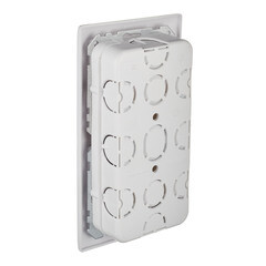 Блок выключателя с розеткой Svet SV1001 двухклавишный встраиваемый белый (SV1001-0003) - фото 3