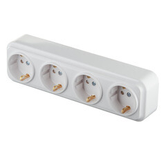 Розетка Svet накладная белая со шторками (SV1001-0013) - фото 3