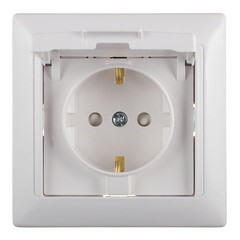 Розетка Svet встраиваемая белая со шторками с крышкой (SV1001-0014) - фото 3