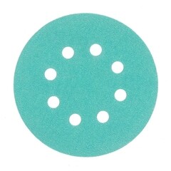 Диск шлифовальный КМ Green Film d125 мм P120 на липучку пленочная основа (5 шт.) - фото 1