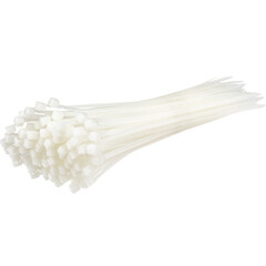 Изображение товара Стяжка кабельная Duwi 120x2,5 мм нейлоновая белая (100 шт.) (30257 5)