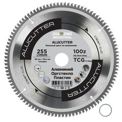 Изображение товара Диск пильный по пластику Diamond Industrial AluCutter 255х30х3,1 мм 100 зубьев (DIDA255Z100)
