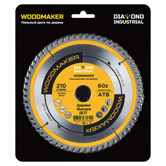 Диск пильный по дереву Diamond Industrial WoodMaker 210х30х2,2 мм 60 зубьев (DIDD210Z60) - фото 4