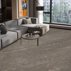 Керамогранит Lavelly Marble Aster серый матовый 600х600х8,2 мм (4шт.=1,44 кв.м) - фото 2