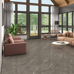 Керамогранит Lavelly Marble Aster серый карвинг 1200х600х8,5 мм (2 шт.=1,44 кв.м) - фото 2