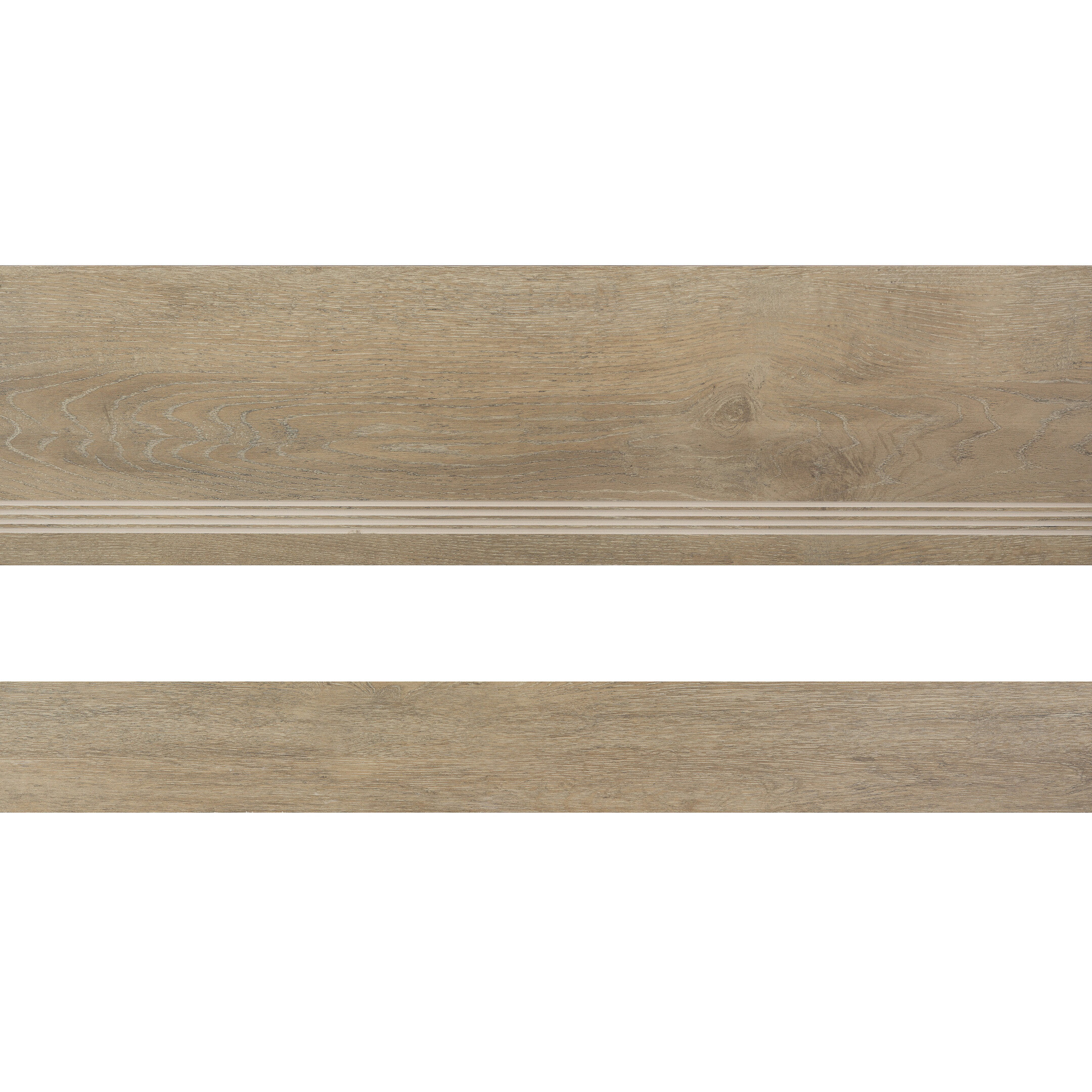 Изображение товара Керамогранит ступень с подступенком Estima Dream Wood бежевый 1200х330х10 мм