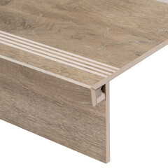 Керамогранит ступень с подступенком Estima Dream Wood бежевый DW02 1200х330х10 мм - фото 4