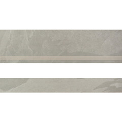 Изображение товара Керамогранит ступень с подступенком Estima Terra TE02 серый неполированный 1200х330х10 мм