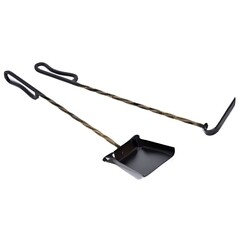 Изображение товара Набор каминный 750 мм/690 мм совок и кочерга сталь