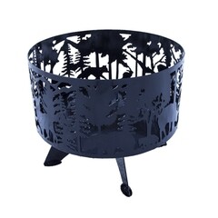 Изображение товара Чаша костровая Лес 600 мм с крышкой плоское дно