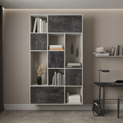 Щит мебельный ЛДСП 1200х200х16 мм цемент темный - фото 3