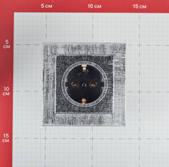 Розетка с рамкой Lavelly Antico RS16-133-S скрытая установка серебро с заземлением - фото 4