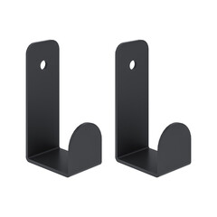 Изображение товара Крючок для ванной Ulitka Scandy одинарный на шуруп металл черный (2 шт.) (74104556)