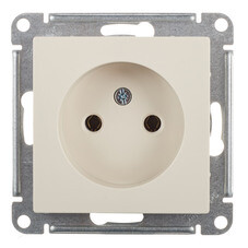 Розетка Systeme Electric AtlasDesign встраиваемая бежевая (ATN000241)