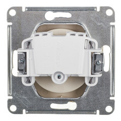 Розетка Systeme Electric AtlasDesign встраиваемая бежевая (ATN000241) - фото 3