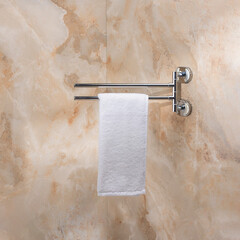 Полотенцедержатель РМС А10 155 мм двойной поворотный на шуруп нержавеющая сталь хром (A1024) - фото 5