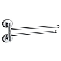Полотенцедержатель РМС А10 155 мм двойной поворотный на шуруп нержавеющая сталь хром (A1024) - фото 1