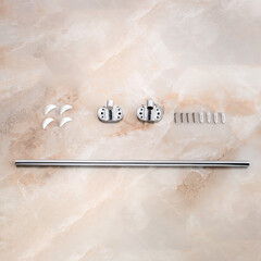 Полотенцедержатель РМС А10 650 мм на шуруп нержавеющая сталь хром (A1020) - фото 4