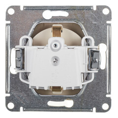 Розетка Systeme Electric AtlasDesign встраиваемая бежевая со шторками (ATN000245) - фото 3