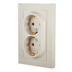 Розетка Systeme Electric AtlasDesign встраиваемая бежевая (ATN000224) - фото 2