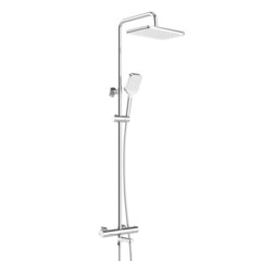 Душевая система Corsa Deco Thermo с верхним душем с лейкой с изливом хром (SSFT02-300QQ) - фото 7