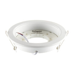 Светильник встраиваемый GX70 белый 24 Вт IP20 Navigator ДВО (61388) - фото 1
