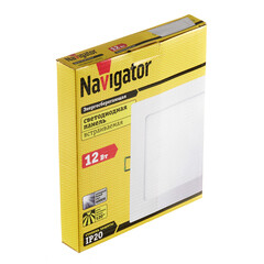 Светильник встраиваемый светодиодный белый 12 Вт 4000К IP20 Navigator ДВО (71383) - фото 3