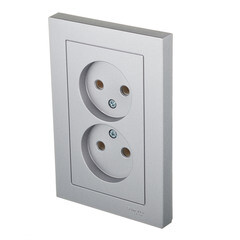 Розетка Systeme Electric AtlasDesign встраиваемая алюминий (ATN000320) - фото 2