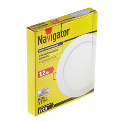 Светильник встраиваемый светодиодный белый 12 Вт 4000К IP20 Navigator ДВО (71378) - фото 3