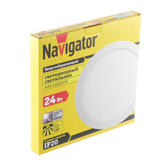 Светильник светодиодный Navigator 4000К 24 Вт белый IP20 (71395) - фото 3