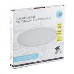 Светильник встраиваемый светодиодный белый 20 Вт 4000К IP20 Arte Lamp Mesura ДВО (A7976PL-1WH) - фото 2